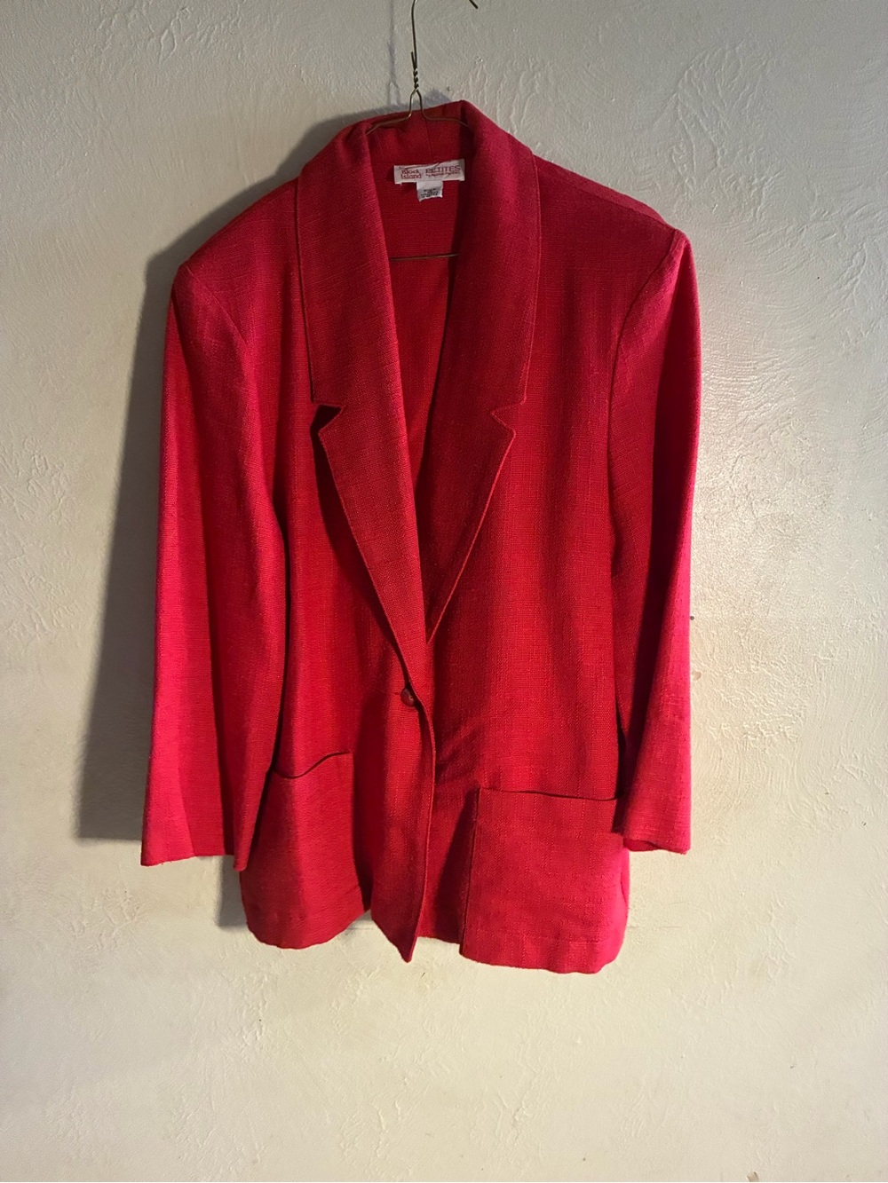 Vintage Red Women's Blazer Jacket